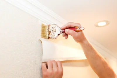 Pose de papier peint à Châtelperron — revêtements muraux et toiles de verre